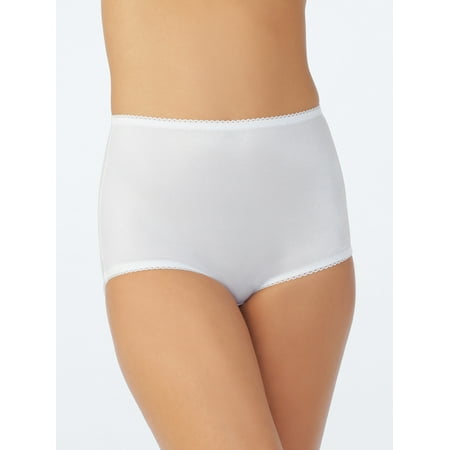 Women's Vassarette 40001 Undershapers Smoothing & Shaping Brief Panty  (White Ice XL) – BrickSeek