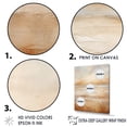 thumbnail image 3 of Designart "Sandy Horizon With Beige Clouds III" Clouds Floater Framed Wall Art Prints, 3 of 5