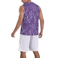 thumbnail image 2 of Honeii Lavender Flowers print basktball shirt for men and women, Unisex basketball jersey for Theme party-Small, 2 of 6