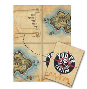 INV DC 6/8CT PIRATE'S MAP