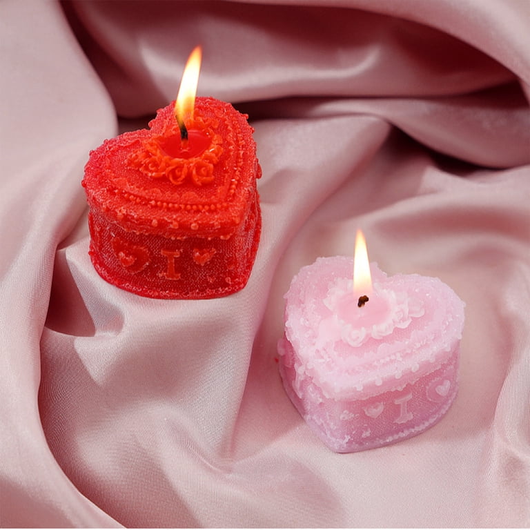 SLYNSHome Scented Candles Heart Shaped Soy Wax Aromatherapy Candle