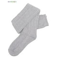 thumbnail image 2 of BadPiggies Women's Knit Thigh High Cotton Socks Over the Knee High Boot Stockings Leg Warmers (Gray), 2 of 6