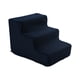 thumbnail image 1 of Escaleras para mascotas, escaleras para perros, rampa para perros, escalera multiusos, antideslizante, lavable a máquina, funda para cama, sofá, silla , S 3 Pasos AZUL OS S 3 Pasos AZUL OSCURO, 1 of 8