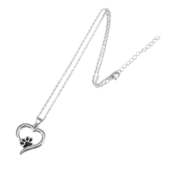 Pet Puppy Necklace Heart-shaped Pendant Pet Cat Dog Necklace