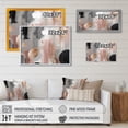 thumbnail image 4 of Designart "Pink Rosegold Captivating Circle II" Modern Shapes Transitional Canvas Print, 4 of 5