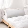 thumbnail image 6 of REGALWOVEN Brushed Body Pillowcases Soft Breathable Washed Microfiber Long Pillow Covers with Envelope Closure Light Gray Jumbo, 6 of 8