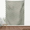 thumbnail image 4 of Floral Fabric by the Yard Upholstery, Graphical Illustration of Spring Time Blossoms Repeated Natural Garden, Decorative Fabric for DIY and Home Accents, Grey and Pastel Green by Ambesonne, 4 of 5