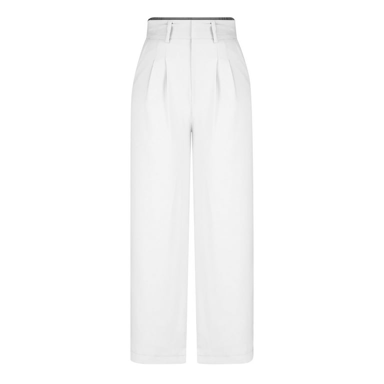 パンツ DONDUP Woman Pants White UP576BS0030UPTD 000 Ayolanni White Women's Fashion 2024 Dress Pants Plus Size