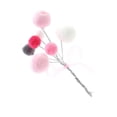 thumbnail image 1 of Pompon Ball Cake Topper Decoraciones para fiesta de cumpleaños para adultos, niños, niños y niñas Rosado Macarena Bola Bouquet Cake topper, 1 of 8