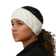 Women's Cable Knit Ponytail Headband