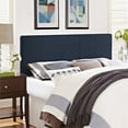 Hawthorne Collection Upholstered Queen Panel Headboard in Navy