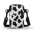 thumbnail image 2 of HELLHERO Cow Print Pattern Lightweight Sling Bag Double-layer for Outdoor Holiday Travel, 2 of 7