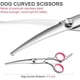 thumbnail image 4 of 4 in 1 Stainless Steel Professional Dog Grooming for Scissors Thinning Curved Scissors and Comb Pink, 4 of 5
