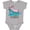 AC-Heather Grey, variant on Relaxolotl- Cute Axolotl on Summer Vacation Boys or Girls Baby Bodysuit