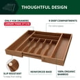 thumbnail image 2 of Organizador de cajones de cocina ROYAL CRAFT WOOD Luxury Bamboo, 2 of 6