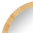 thumbnail image 3 of Kate and Laurel Rahfy Boho Arch Rattan Wall Mirror, 28 x 32, Natural Wood, Decorative Wooden Mirror with Authentic Rattan Frame for Bathroom Vanity Mirror, 3 of 9
