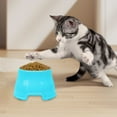 thumbnail image 5 of Candy Color Pet Puppy Dog Feeding Bowl Dog Feeding Bowl Cat Puppy Non Food Dish Pet Drink Water Bowl Eating Feeder Pet Dog Utensils,Blue(12.3x15.8x8cm), 5 of 6