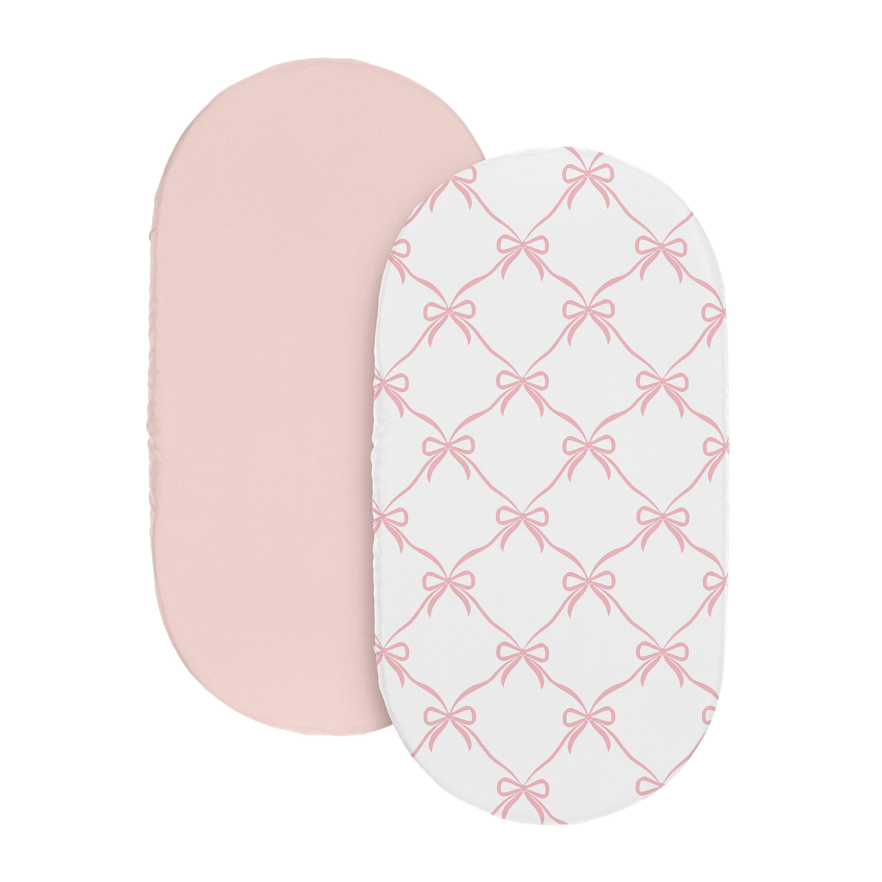 Sweet Jojo Designs Ballerina and Ballet Bows Girl Baby Bassinet Fitted Sheets Set 2 Piece