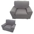 thumbnail image 5 of 1 pcs Single Sofa Slipcovers 1 Seater High Elasticity Soft Couch Covers Grey(90-140cm), 5 of 5