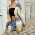 thumbnail image 2 of GigrtiJin Women Gradient Rainbow Cardigan Sweaters Lightweight Long Sleeves Open Front Cozy Knitted Outwear Coat, 2 of 9