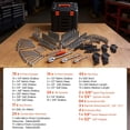 thumbnail image 7 of Mechanics Tool Set and Socket Set, 1/4" 3/8" 1/2" Drive Deep and Standard Sockets, 230-450 Pcs SAE and Metric Mechanic Tool Kit with Bits, Hex Wrenches, Combination Wrench, Accessories, Storage Case, 7 of 7