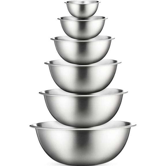 Limei Stainless Steel Mixing Bowls Stainless Steel Mixing Bowl Set - Easy To Clean, Nesting Bowls for Space Saving Storage, Great for Cooking, Baking, Prepping (1Pc)