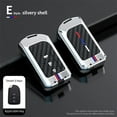 thumbnail image 1 of New Metal Zinc Alloy+silicone Car Key Cover case For Toyota yaris vios 2/3button Key holder, 1 of 24