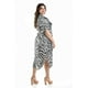 thumbnail image 2 of Vestido largo animal print Roman Fashion /Tallas Extras, 1765 (Negro animal print) negro 38, 2 of 6