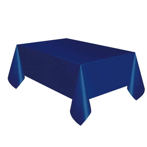 Creative Converting Plastic Table Cover Color Azul 54 x 108 Funda para Mesa