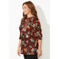 thumbnail image 2 of Catherines Women's Plus Size Suprema Boatneck Tunic Top, 2 of 4