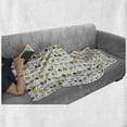 thumbnail image 5 of Cactus Soft Flannel Fleece Throw Blanket, Abstract Pattern with Botanical Elements Succulents and Flowers Little Triangles, Cozy Plush for Indoor and Outdoor Use, 70" x 90", Multicolor, by Ambesonne, 5 of 5