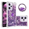 thumbnail image 1 of Funda para Xiaomi Redmi Note 12 Pro 5G con Brillo Líquido Flotante, Purpurina, Parachoques y Anillo Giratorio Soporte, 1 of 5