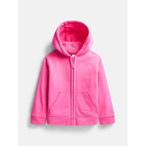 Wonder Nation Toddler Fleece-Lined Zip Hoodie, 12M-5T