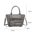 thumbnail image 2 of Bolso de mano acolchado grande, bolsos de mano acolchados para mujer, bolsos cruzados acolchados impermeables, 2 of 5