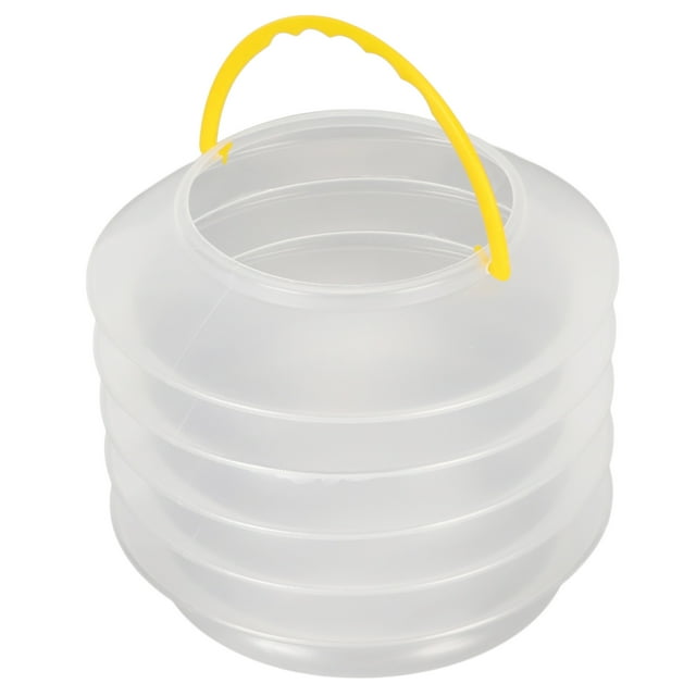 Lavadora de pinceles de pintura plegable, cubo para pintar de acuarela tipo resorte reutilizable transparente con esponja para exteriores