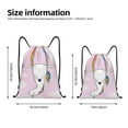 thumbnail image 2 of Japuie Aerial Yoga for Unicorn Print Drawstring Backpack,Drawstring Bags, Draw String Back Bag,Sport Gym Bag for Sports, Gym, Travel, Swimming, Beach -Small, 2 of 7