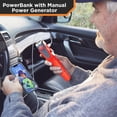 thumbnail image 6 of Kelvin Tools- Kelvin 8 Automotive Emergency Tool: Power Generator with USB Powerbank, Razor Sharp Seat Belt Cutter, Car Flashlight Emergency Kit, Safety Window Hammer, & 100 db Emergency Siren - Camo, 6 of 7