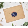 thumbnail image 2 of Darling Souvenir Pack Of 45 Pcs Round Chrysanthemum Floral Border Blue Thank You Stickers-1.6 Inches, 2 of 4