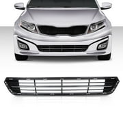 PIT66 Front Lower Bumper Radiator Grille W/Chrome Black Fit For 2014-2015 Kia Optima