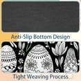 thumbnail image 4 of Alfombrilla de ratón con diseño de huevos de Pascua en blanco y negro con base de goma antideslizante, cuadrada, protector para portátil, alfombrilla de escritorio para juegos de ordenador,, 4 of 7