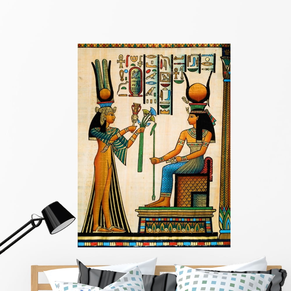 Egyptian Papyrus Wall Mural Decal by Wallmonkeys Vinyl Peel and Stick ...