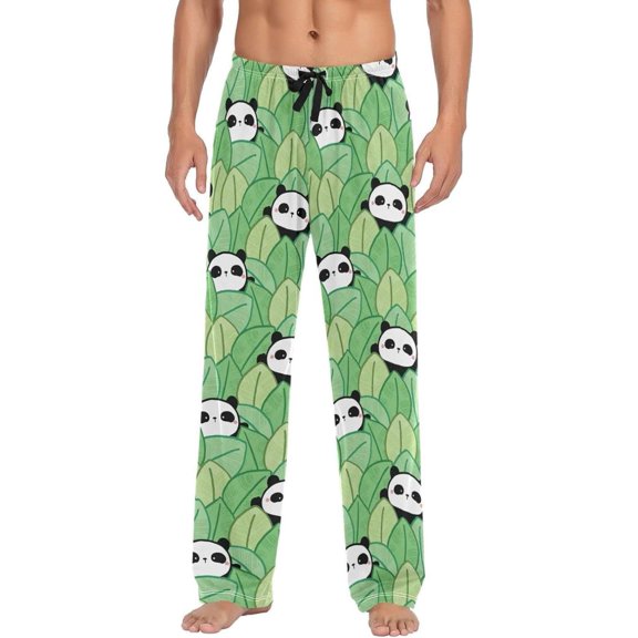 GZHJMY Panda Pajama Pants for Men, Lounge Pants Lightweight Men Pajama Bottoms with Drawstring Pockets, Christmas New Year Birthday Gifts, X-Large