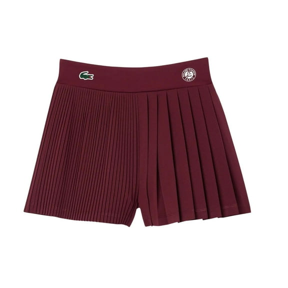 Lacoste Womens Roland Garros Edition Sports Pleated Tennis Shorts