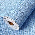 thumbnail image 2 of CAROOTU Faux Linen Textured Wallpaper Removable Self Adhesive Stick Contact Paper Wall, 2 of 7