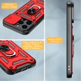 thumbnail image 5 of Liwarace for iPhone 14 Pro Max/14 Pro/14 Plus/14 Sliding Lens Cover Protective Case with Ring Stand, 5 of 11