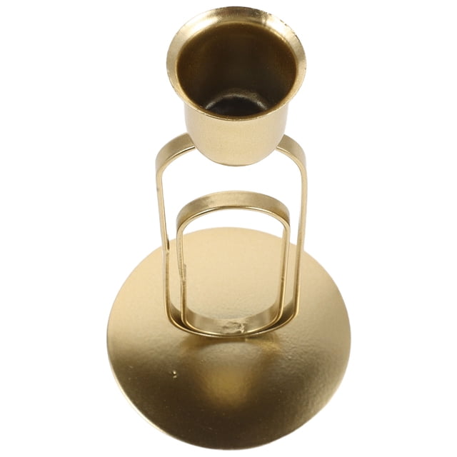 BESTYASH Portavelas Metálico Dorado Vintage Con Geométrico Ideal Para Y Bodas