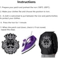 thumbnail image 6 of Crown King Patches Bearded Man Patches Embroidered Fabric Patches Military Patches Iron on Patch for Leather Jacket Backpack Decorated Emblem, 6 of 7