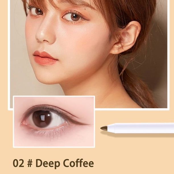 XWSHYW Lápiz de Ojos Lápiz Delineador de Ojos Que No Se Mancha y de Larga Duración, Maquillaje, Delineadores de Ojos, Secado Rápido, Duradero y Resistente Al Sudor.