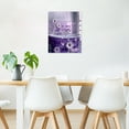 thumbnail image 2 of Purple Daisy Wall Art White Purple Floral Bathtub in Bathroom with Butterfly Canvas Wall Art Rustic Floral Framed Wall Art for Living Room Bedroom Bathroom Home Decor Ready to Hang,8x10 Inches, 2 of 7