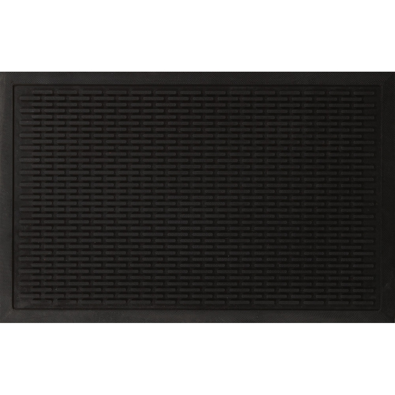 Berrnour Home  Ribbed Rubber Entrance Scraper DoorMat 18"x30"-24"x36"